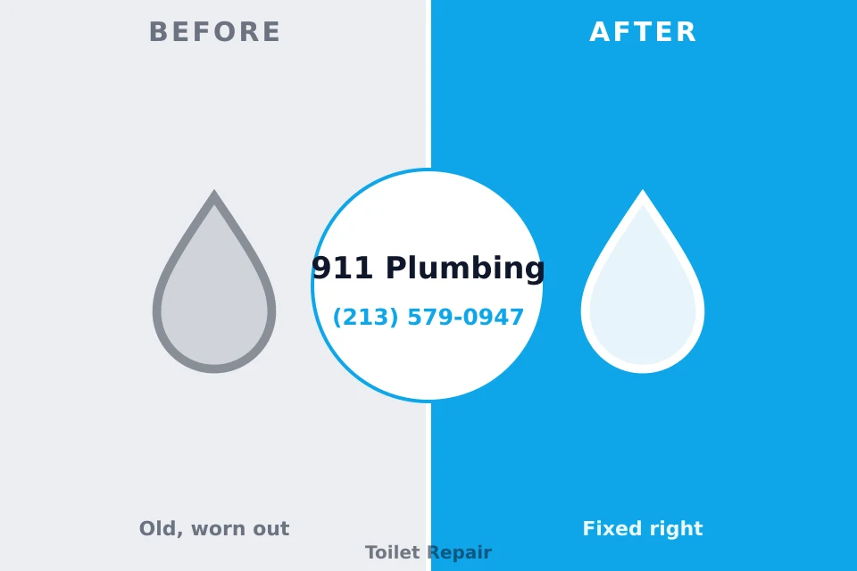 Before and after: plumbing repair Fords Prairie, WA